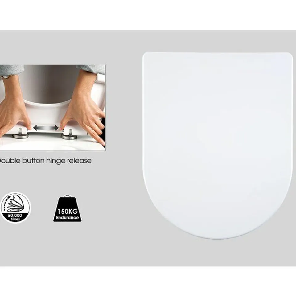 SOFT CLOSE ROUND TOILET SEAT