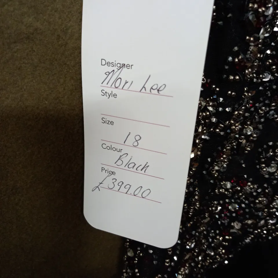 MORILEE EMBELLISHED BLACK DRESS - 18
