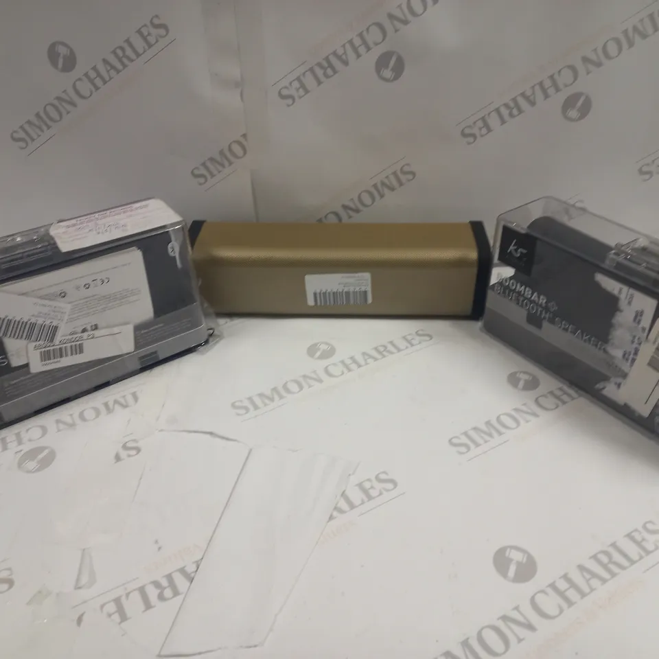 3 KITSOUND BOOMBAR+ SPEAKERS IN DIFFERENT SIZES AND COLOUR