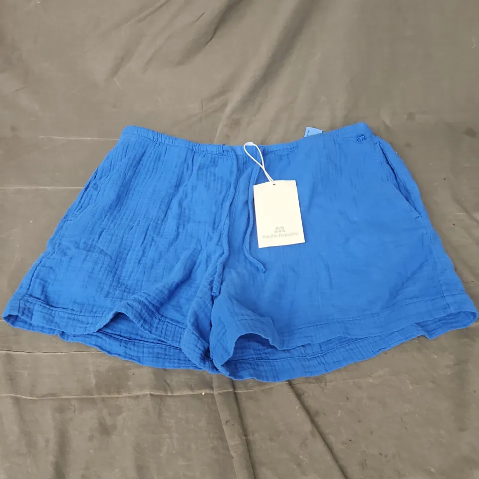 PACIFIC REPUBLIC SHORTS IN BLUE SIZE M