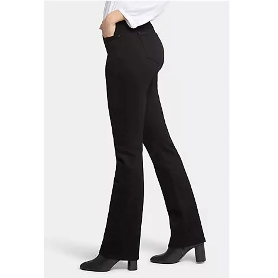 NYDJ BARBARA BOOTCUT JEANS - BLACK PETITE, SIZE 10
