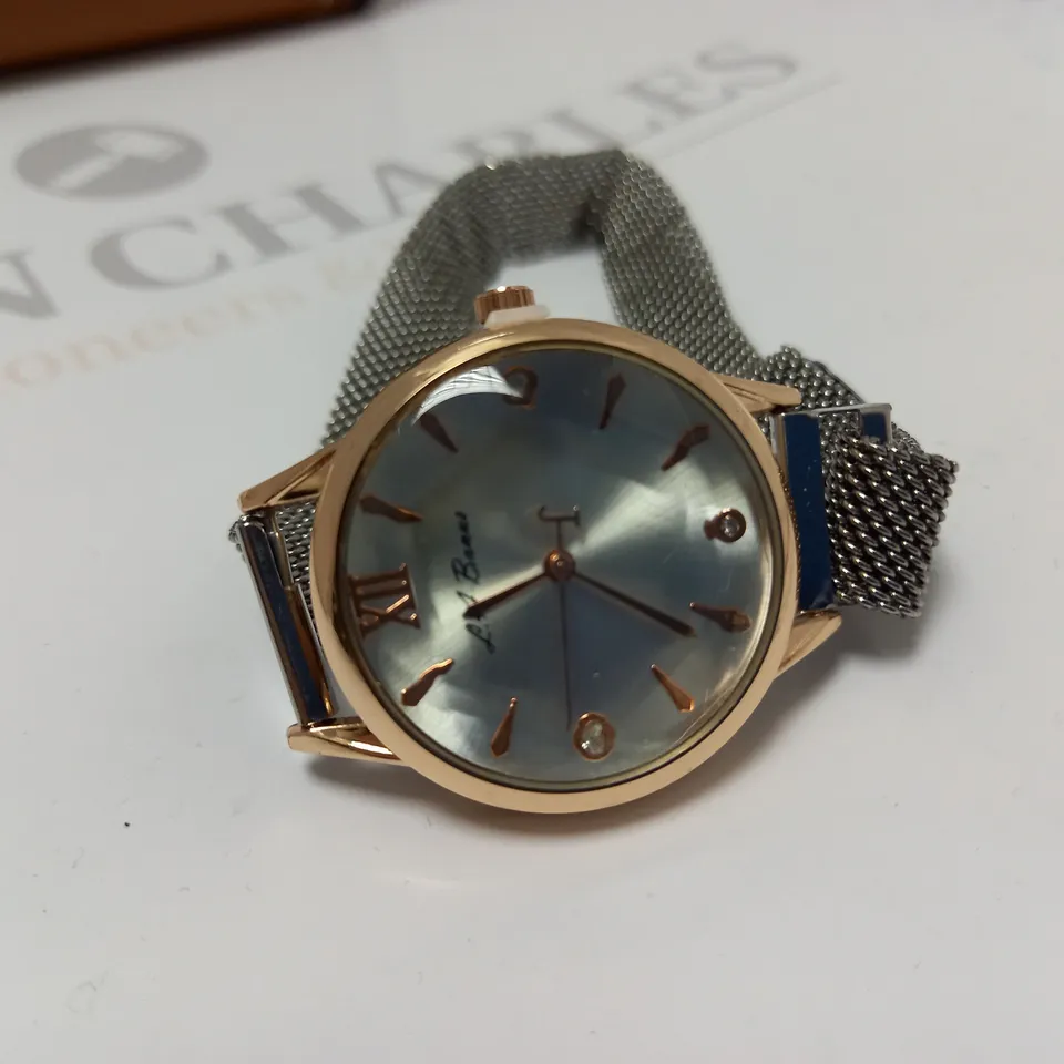 LADIES LA BANUS WATCH – CHAIN LINK METAL STRAP – MAGNETIC CLASP – GIFT BOX