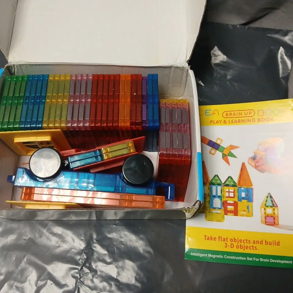 MAGNETIC TILES 60-PIECE SET – 3-D MAGNETIC BUILDING TILES