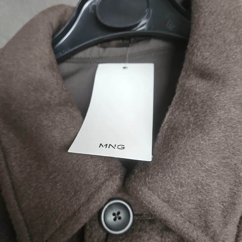 MNG BY MANGO BROWN WOOL COAT –  EU S 