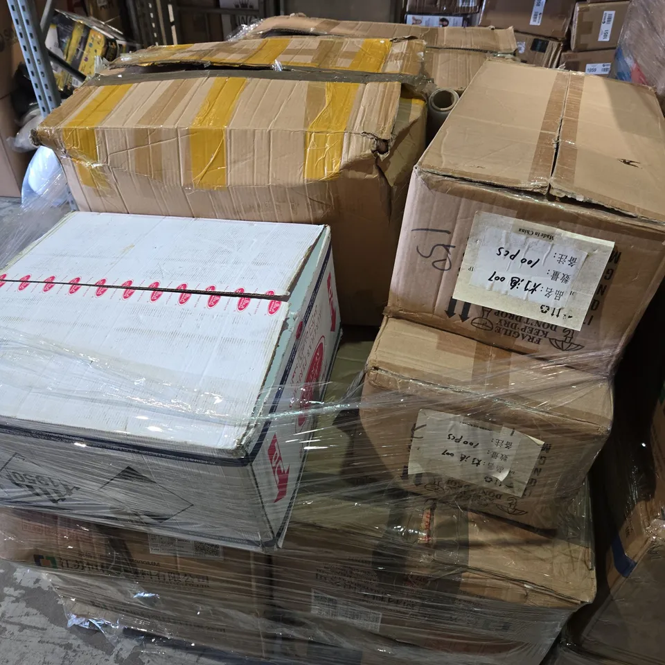 PALLET OF LARGE QUANTITY OF ASSORTED ITEMS TO INCLUDE POWERPUFF GIRLS SUPRISE BLIND BOXES, LED BULBS, WATCH STRAPS, ETC