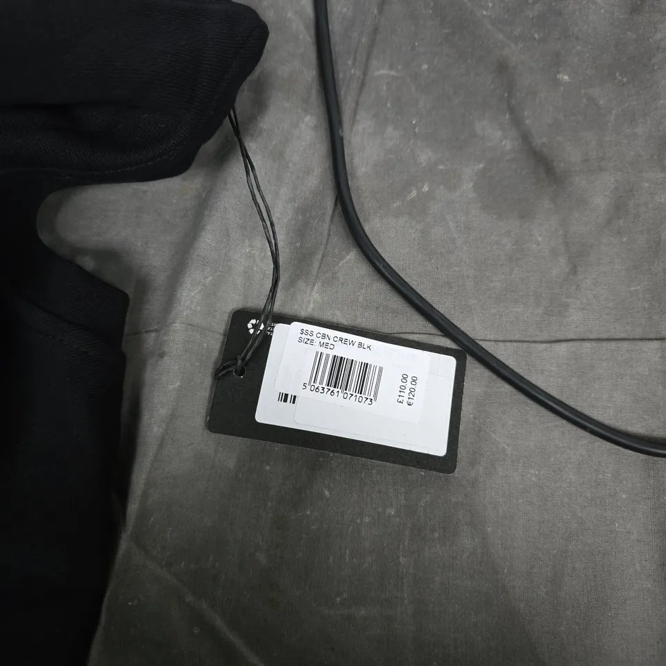 EA7 EMPORIO ARMANI CREW SWEATSHIRT – BLACK, UK 38 (MED)