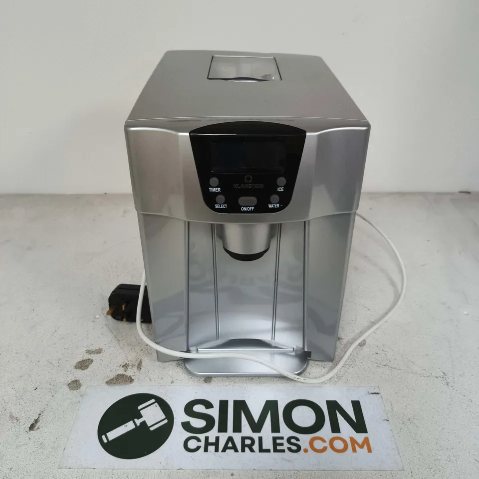 KLARSTEIN ICE MAKER WITH WATER DISPENSER - SILVER