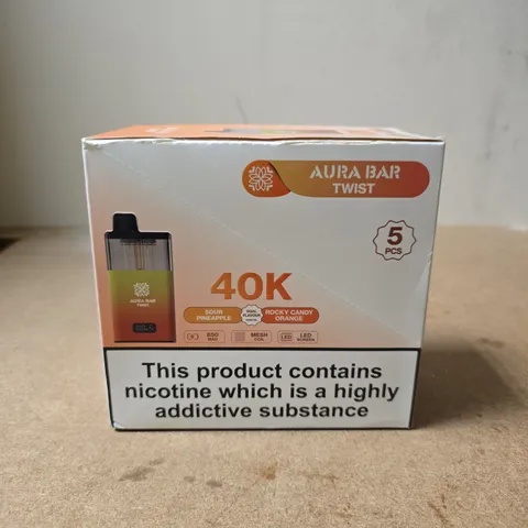 AURA BAR TWIST 40K VAPE KIT – 5-PACK