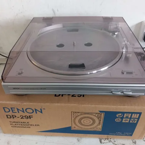 DENON DP29F SILVER FULLY AUTOMATIC TURNTABLE