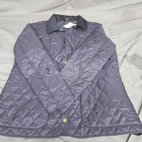 BARBOUR ANNADALE QUILT JACKET IN NAVY SIZE 16