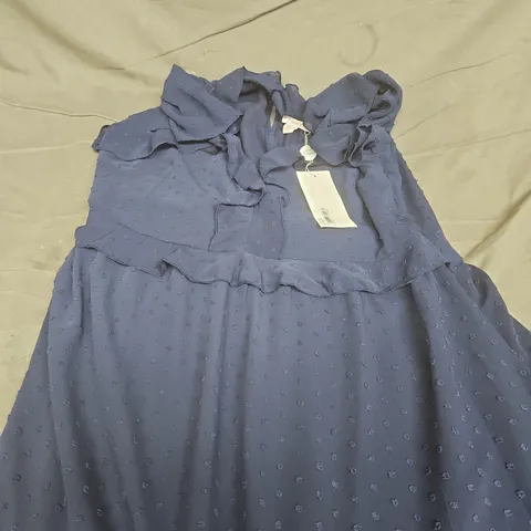 FINERY LONDON NAVY DOT DRESS, WOMEN’S – UK 16