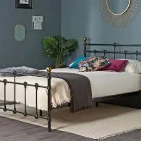 BOXED BIRLEA ATLAS DOUBLE BLACK BED (1 BOX)