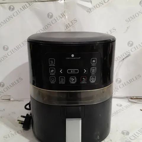 BOXED COOK'S ESSENTIALS 4L AIR FRYER - BLACK