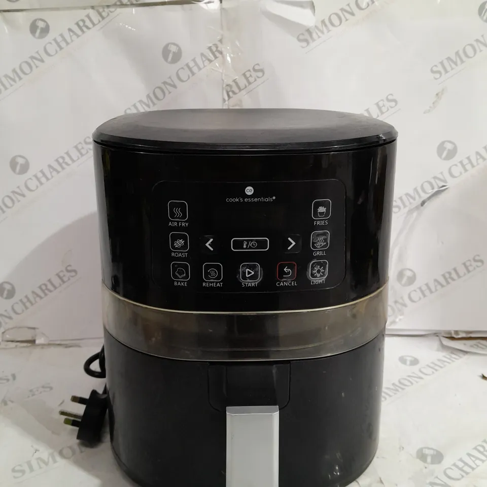 BOXED COOK'S ESSENTIALS 4L AIR FRYER - BLACK