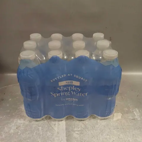 12 X SEALED AMAZON SHEPLEY SPRING WATER BOTTLES - 12 X 500ML - COLLECTION ONLY 