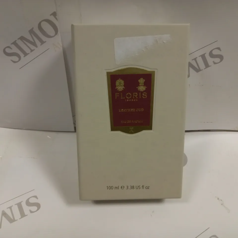 BOXED FLORIS LONDON LEATHER OUD EAU DE PARFUM SPRAY 100ML