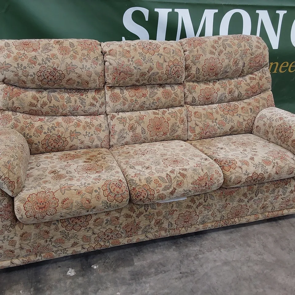 QUALITY BRITISH DESIGNER G PLAN MALVERN THREE SEATER SOFA CONISTON AVENUE FABRIC 