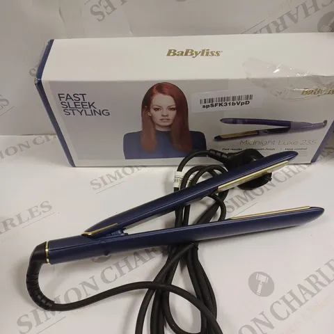 BOXED BABYLISS MIDNIGHT LUXE 235 STRAIGHTENERS