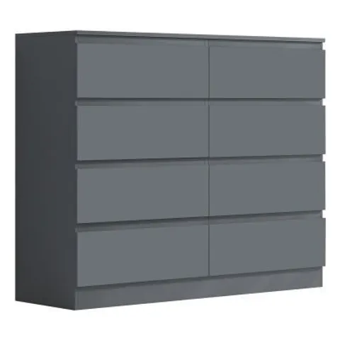 BOXED CARLTON 4 + 4 DRAWER CHEST (2 BOXES)