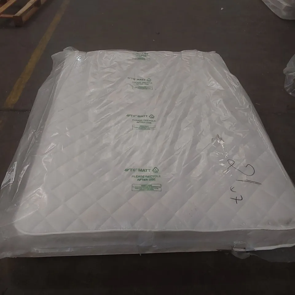 QUALITY BAGGED DOUBLE 135cm AIRSPRUNG LUXURY QUILTED MEDIUM MATTRESS