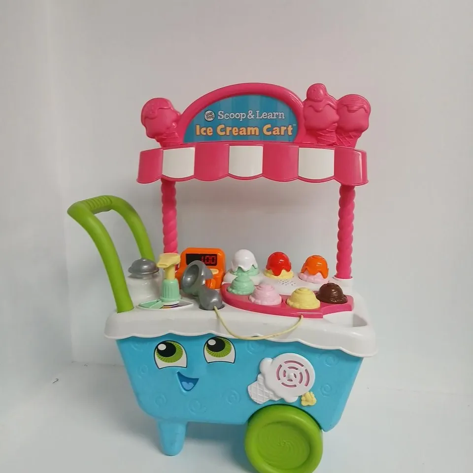 SCOOP & LEARN ICE CREAM CART – PINK/BLUE KIDS TOY PLAYSET