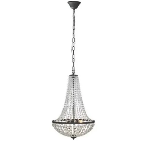 BOXED MARKSLOJD GRANSO EMPIRE 2 CEILING LIGHT CHANDELIER 50CM H X 40CM W X 40CM D
