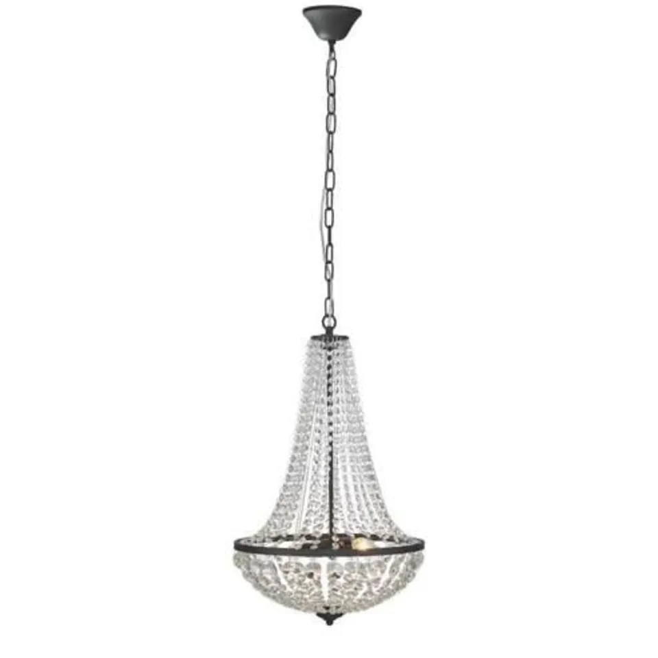 BOXED MARKSLOJD GRANSO  EMPIRE 2 CEILING LIGHT CHANDELIER 50CM H X 40CM W X 40CM D