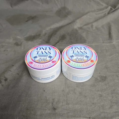 ONLY TANS LOT OF 2 INTENSIFYING ACCELERATOR GELS IN BUBBLEGUM/WATERMELON