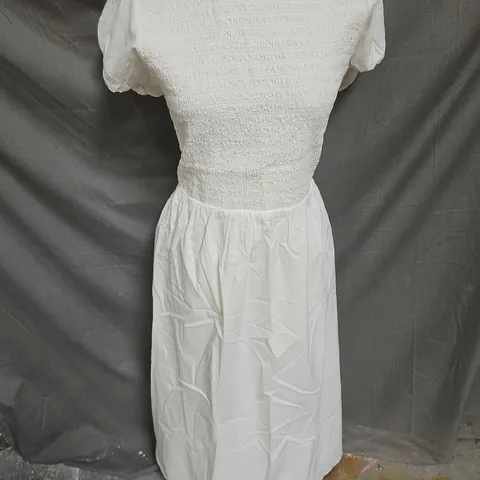 NOBODY'S CHILD SASHA MIDI DRESS IN WHITE SIZE 16