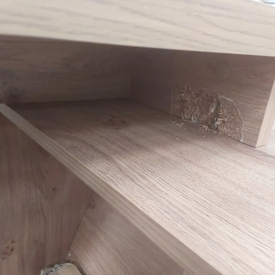 DESIGNER WOODEN CORNER DESK WITH STORAGE