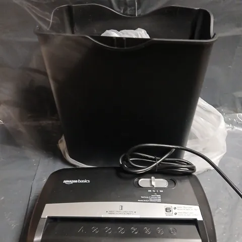 AMAZON BASICS CROSS CUT PAPER SHREDDER 