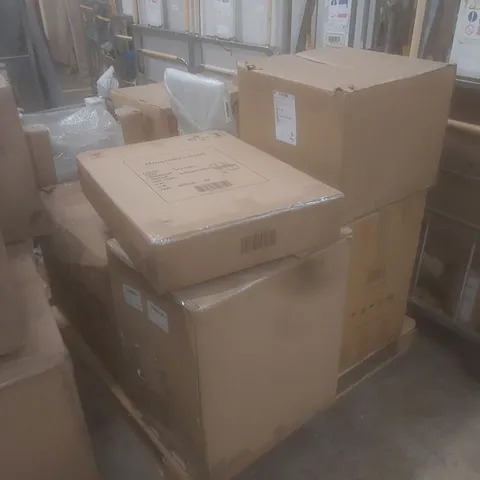 PALLET OF ASSORTED INCOMPLETE HOMES DIRECT 365 FURNITURE PARTS AND PIECES