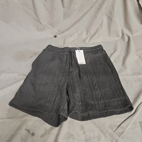 CHOIXX JACQUARD RESORT SHORTS IN BLACK SIZE S