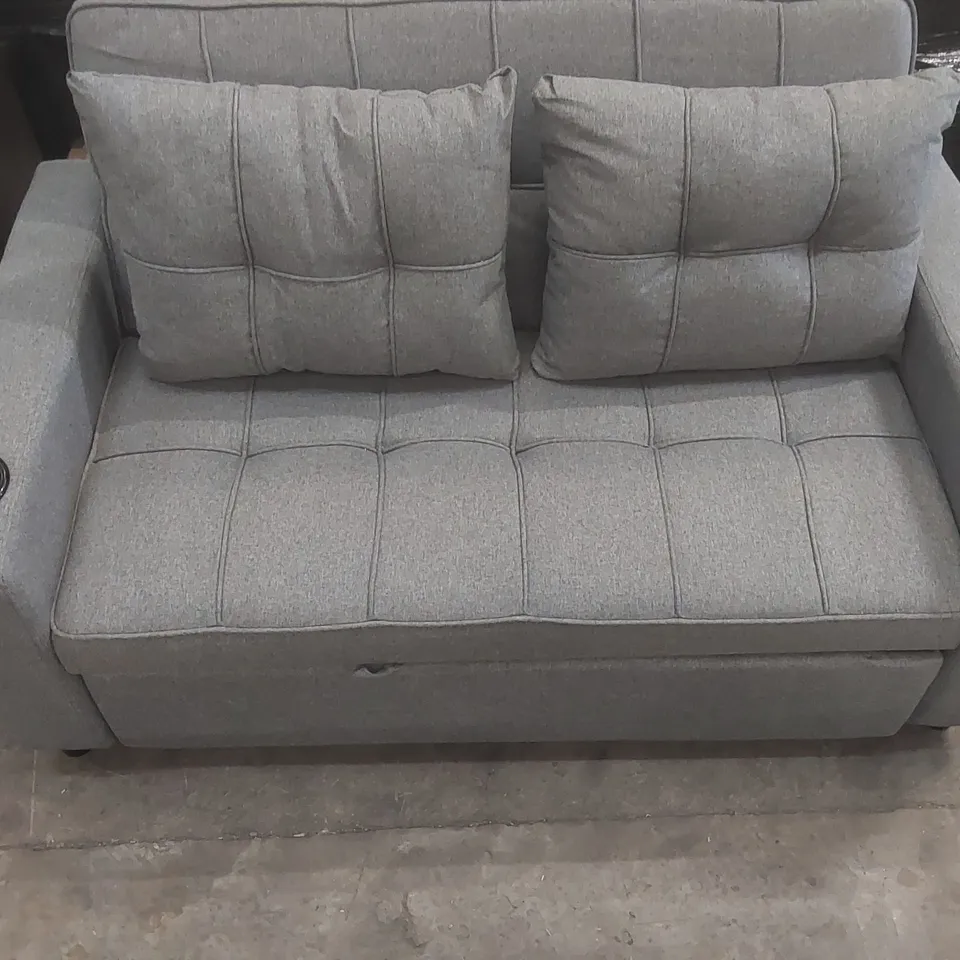QUALITY DESIGNER FABRIC UPHOLSTERED SOFA BED
