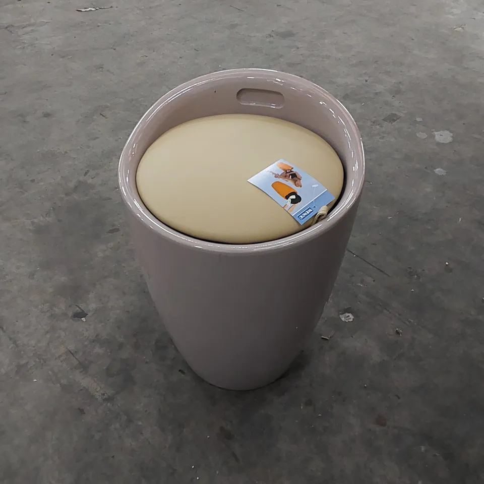 BOXED WENKO BATH STOOL CANDY, TAUPE