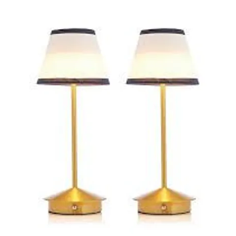 HOME STORIES SET OF TWO 2 IN 1 LAMPS WITH REMOVABLE LAMPSHADE