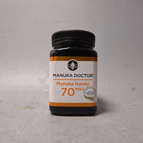 SEALED MANUKA DOCTOR 70 MGO MANUKA HONEY, 500 G