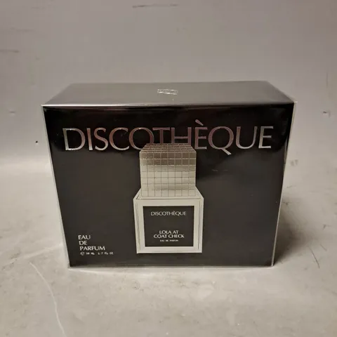 BOXED AND SEALED DISCOTHEQUE LOLA AT COAT CHECK EAU DE PARFUM 50ML