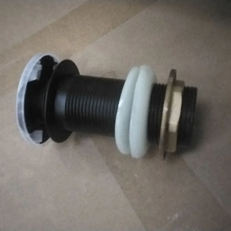 BOXED ARISSA MATT BLACK UNSLOTTED SPRUNG BASIN WASTE