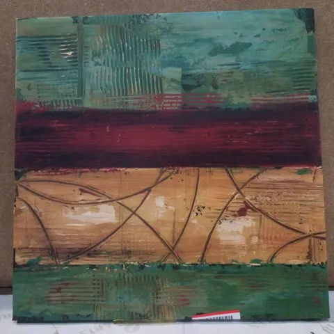 RIBBON ABSTRACT I - WRAPPED CANVAS PAINTING 