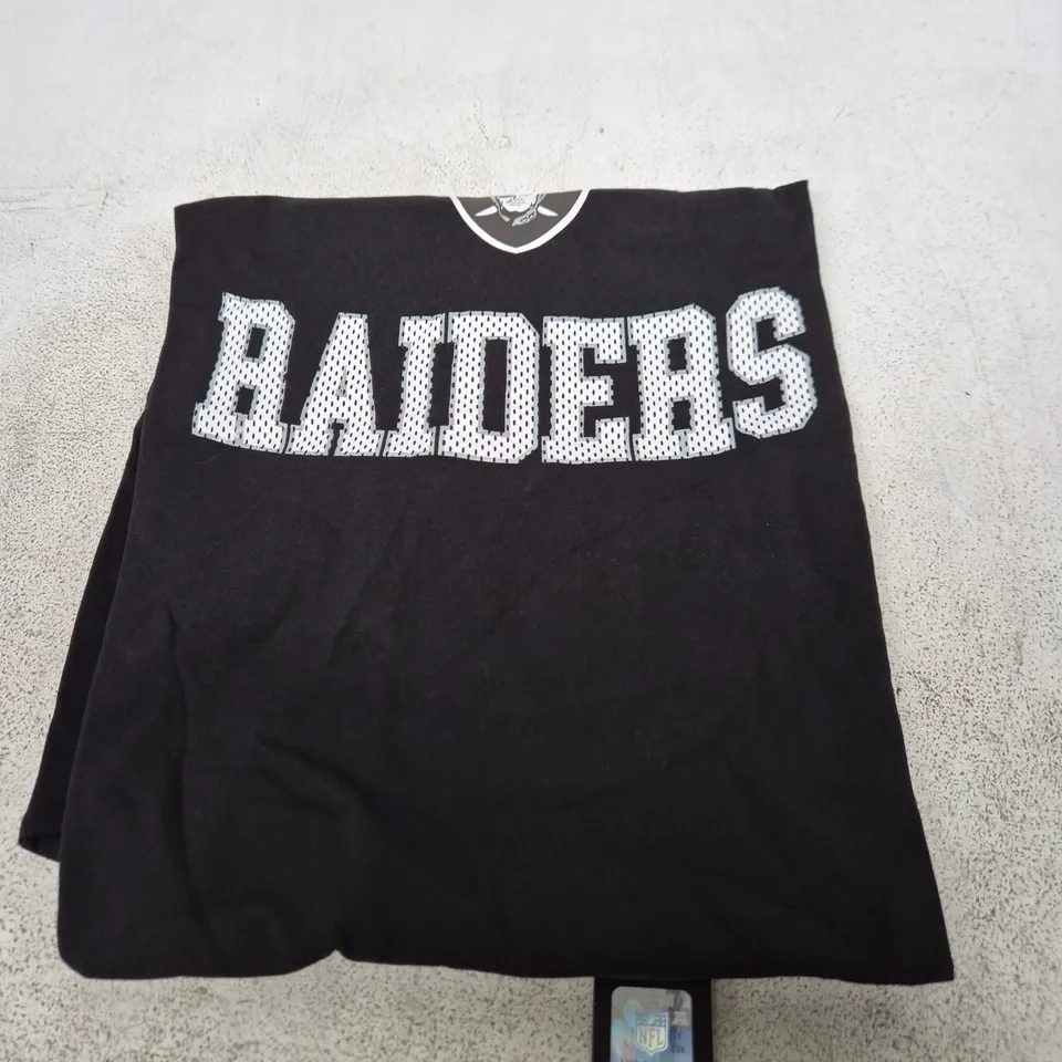 LAS VEGAS RAIDERS NFL TEAM APPAREL T-SHIRT – BLACK, 3XL