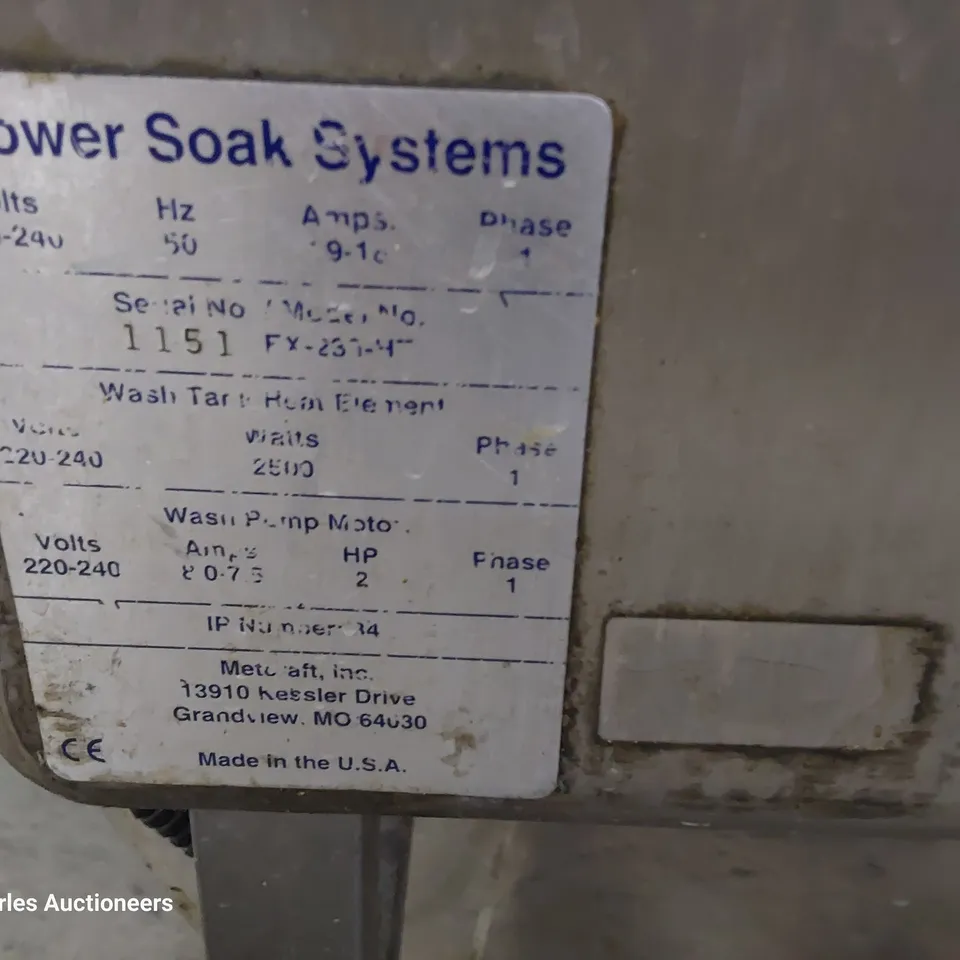 POWER SOAK WASH SYSTEM 