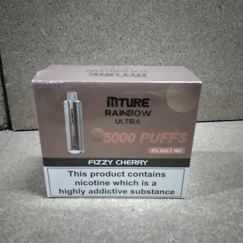 BOXED & SEALED MTURE RAINBOW ULTRA 5000 PUFF DISPOSABLE E-CIGERETTE 