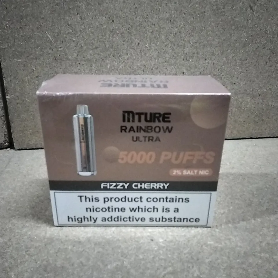 BOXED & SEALED MTURE RAINBOW ULTRA 5000 PUFF DISPOSABLE E-CIGERETTE 