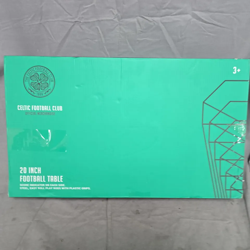 CELTIC FOOTBALL CLUB OFFICIAL MERCHANDISE 20-INCH FOOSBALL TABLE