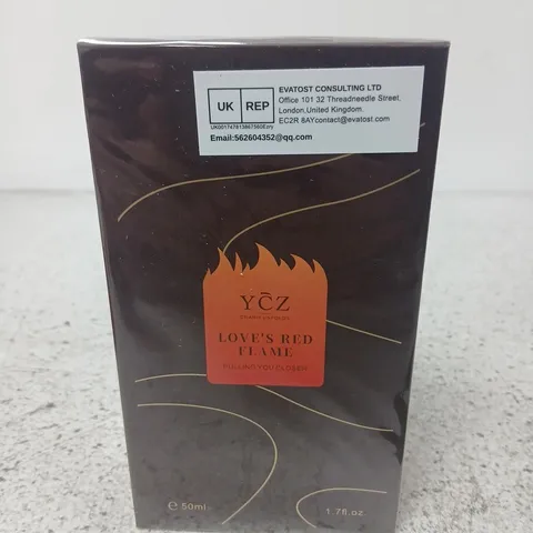 BOXED AND SEALED YCZ LOVE'S RED FLAME 50ML