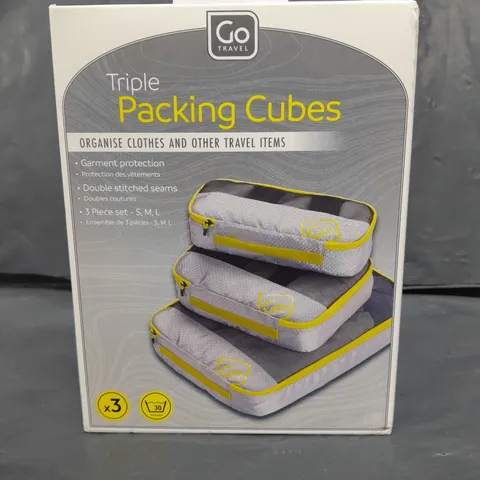 GO TRAVEL TRIPLE PACKING CUBES