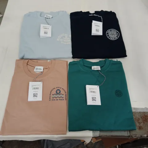 BOX OF MIXED ASSORTMENT OF BRAND NEW BRASS MONKEY CLOTHING ITEMS INCLUDING - SWEATERS, T-SHIRTS - MIXED SIZES - APPROXIMATELY 30X ITEMS
