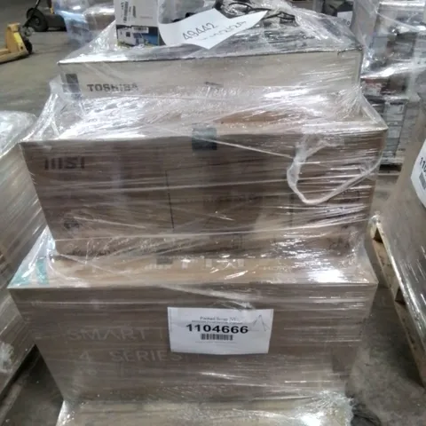 PALLET OF APPROXIMATELY 18 UNPROCESSED RAW RETURN MONITORS AND TELEVISIONS TO INCLUDE;