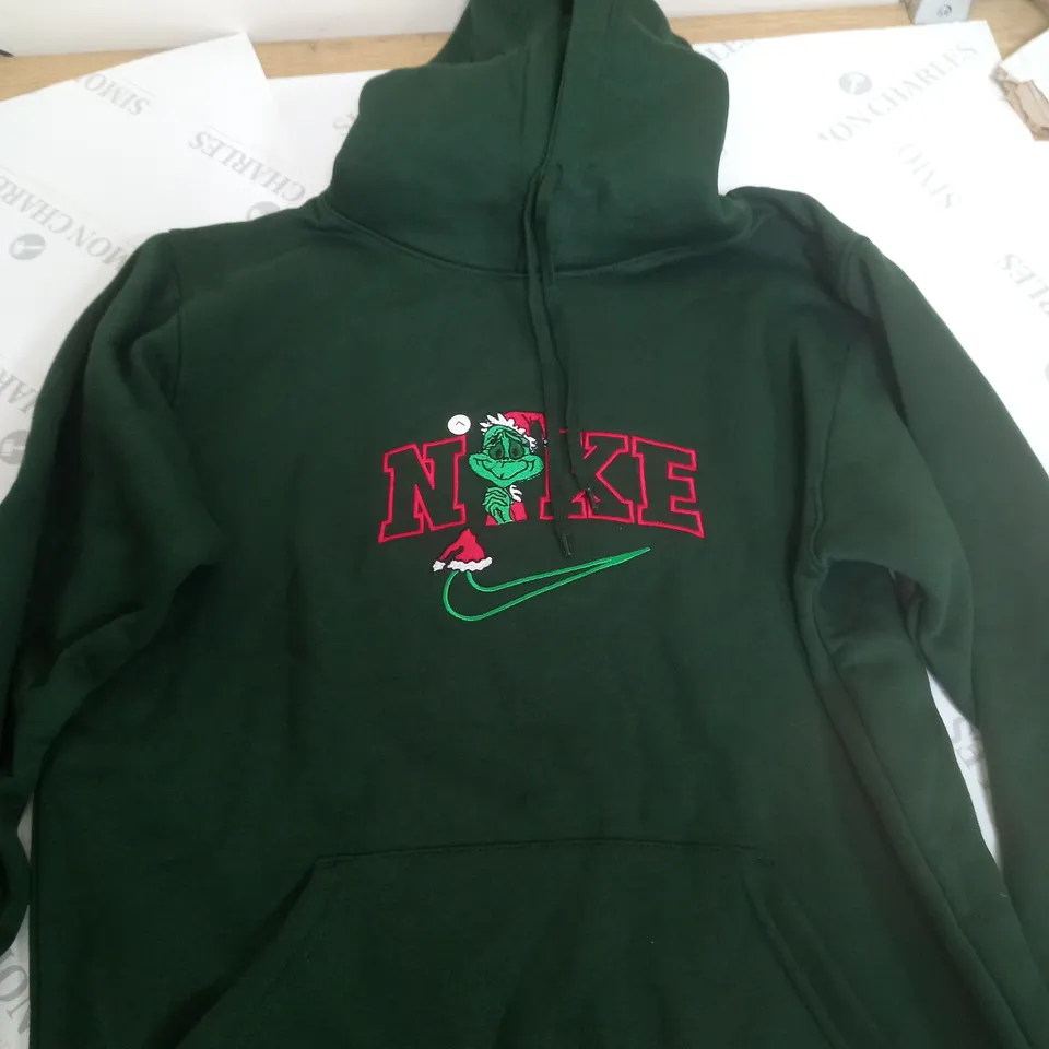 UNEEK NIKE GRINCH KHAKI HOODIE - L